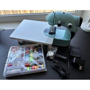 New Mini Sewing Machine with Extension Table, Dual Speed Portable Sewing KIt